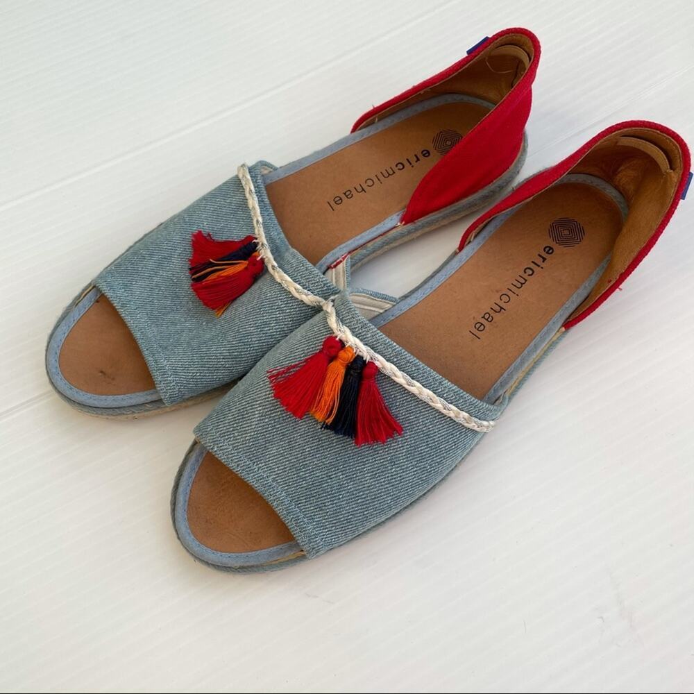 Eric Michael “Electra” style slip-on tassel sandal - Picture 8 of 10